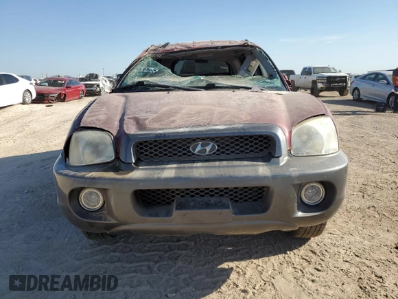 2003 Hyundai Santa Fe GLS with VIN KM8SC13D23U448494, listed as a Copart auction lot 62625224 with 7,094 mi miles and Salvage Title. Bid and sale history available at carsss.com. Image 5.