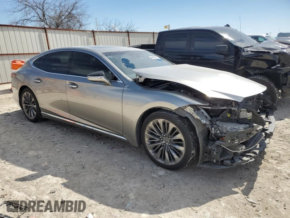 2019 Lexus LS 500 with VIN JTHB51FF8K5007357, listed as a Copart auction lot 46069445 with 78,041 mi miles and Salvage title. Bid and sale history available at DreamBid. Image 4.