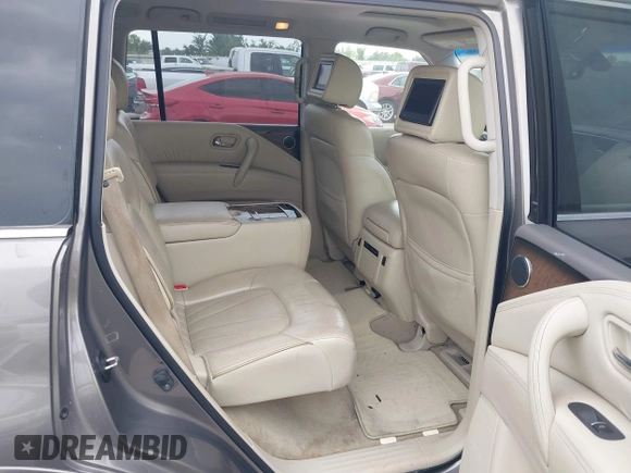 2014 Infiniti QX80 with VIN JN8AZ2NF5E9556556, listed as a IAAI auction lot 42455689 with 237,980 mi miles and . Bid and sale history available at DreamBid. Image 8.