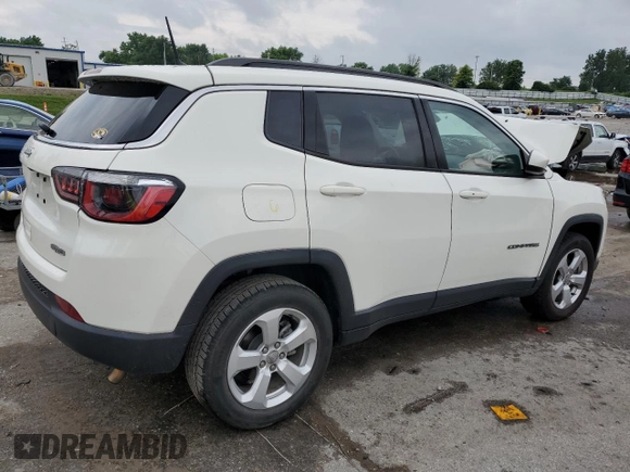 2018 Jeep Compass Latitude z VIN 3C4NJDBB6JT282965, wystawiony jako Copart lot #59621735 z przebiegiem Nie podano mil oraz Szkoda całkowita • Salvage title. Historia ofert i sprzedaży dostępna na DreamBid. Obrazek 3.