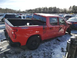 2021 Chevrolet Silverado 1500 Custom Trail Boss with VIN 1GCPYCEF6MZ187624, listed as a Copart auction lot 45992685 with 82,428 mi miles and Salvage Title. Bid and sale history available at DreamBid. Image 3.