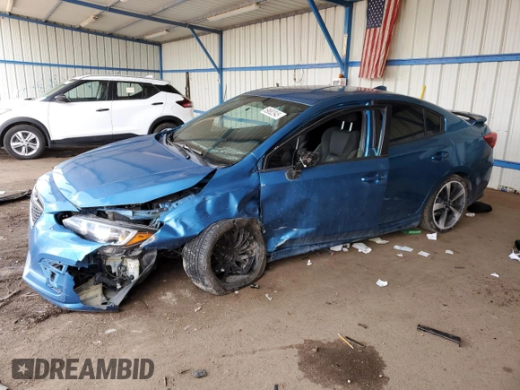2019 Subaru Impreza Special Sports with VIN 4S3GKAJ63K3601602, listed as a Copart auction lot 59682945 with 109,204 mi miles and Salvage title. Bid and sale history available at DreamBid. Image 1.