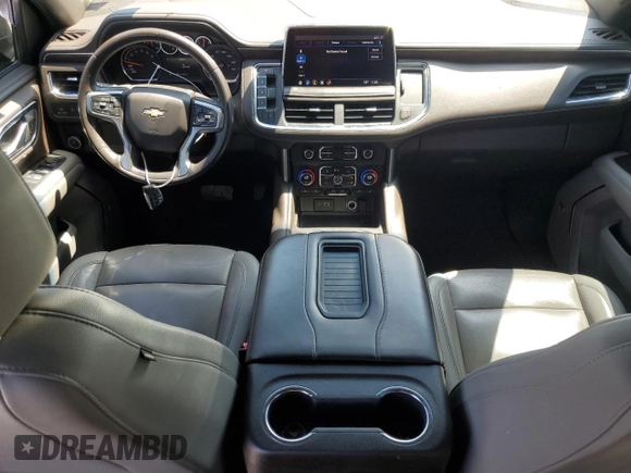 2021 Chevrolet Tahoe LT with VIN 1GNSCNKD7MR355575, listed as a Copart auction lot 53296505 with 91,928 mi miles and Salvage title. Bid and sale history available at DreamBid. Image 8.