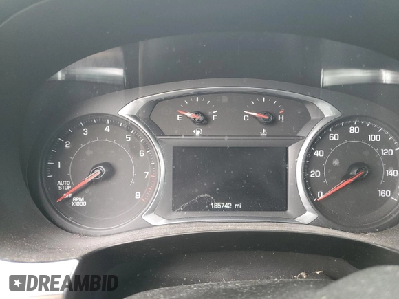 2019 Chevrolet Traverse LT Cloth with VIN 1GNERGKW7KJ178501, listed as a Copart auction lot 55826025 with 185,742 mi miles and Salvage title. Bid and sale history available at DreamBid. Image 9.