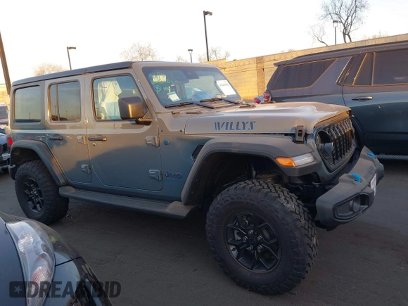 2024 Jeep Wrangler Sport S with VIN 1C4RJXN64RW337985, listed as a IAAI auction lot 41261982 with 1,845 mi miles and . Bid and sale history available at DreamBid. Image 13.