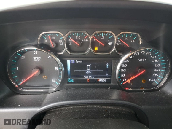 2018 Chevrolet Silverado 1500 LT with VIN 1GCRCREC3JZ229789, listed as a Copart auction lot 42769995 with 80,195 mi miles and Salvage Title. Bid and sale history available at DreamBid. Image 9.