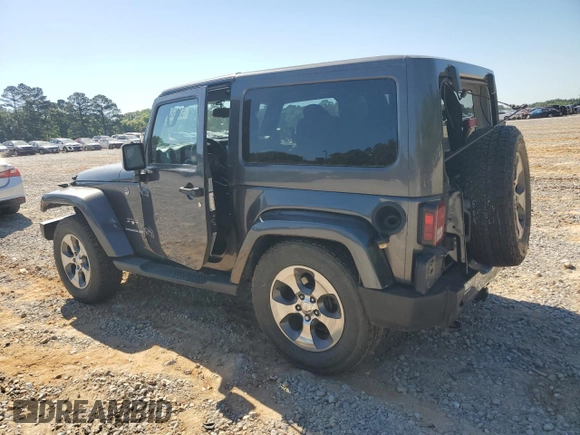 2017 Jeep Wrangler Sahara z VIN 1C4AJWBG1HL669600, wystawiony jako Copart lot #52856865 z przebiegiem 85 311 mil mil oraz Szkoda całkowita • Salvage title. Historia ofert i sprzedaży dostępna na DreamBid. Obrazek 2.