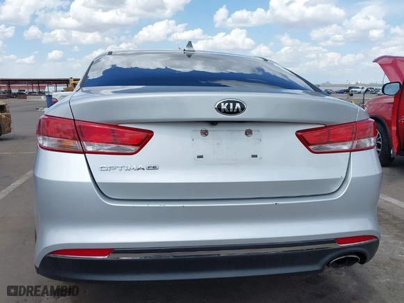 2016 Kia Optima LX with VIN KNAGT4L34G5111504, listed as a IAAI auction lot 41955031 with 80,727 mi miles. Bid and sale history available at carsss.com. Image 16.