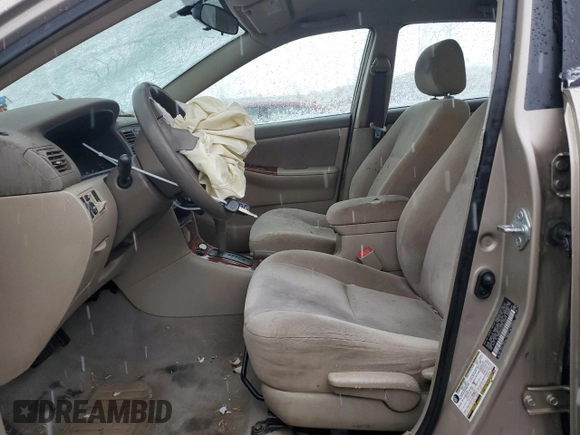 2005 Toyota Corolla CE with VIN 2T1BR32E35C365312, listed as a Copart auction lot 51673985 with 156,493 mi miles and Salvage title. Bid and sale history available at DreamBid. Image 7.