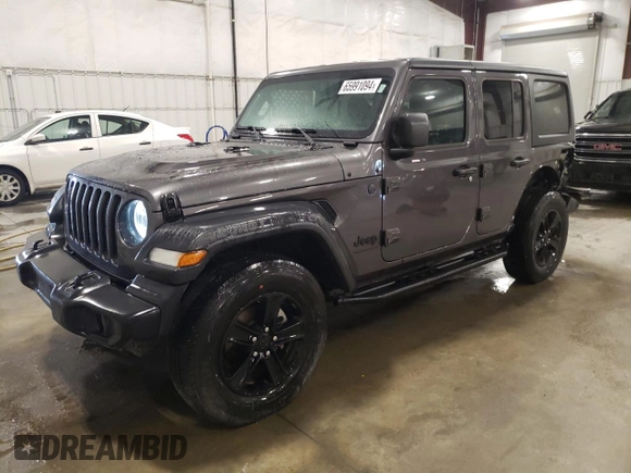 2023 Jeep Wrangler Sport Altitude with VIN 1C4HJXDG0PW679789, listed as a Copart auction lot 65991094 with 13,503 mi miles and Salvage Title. Bid and sale history available at DreamBid. Image 1.