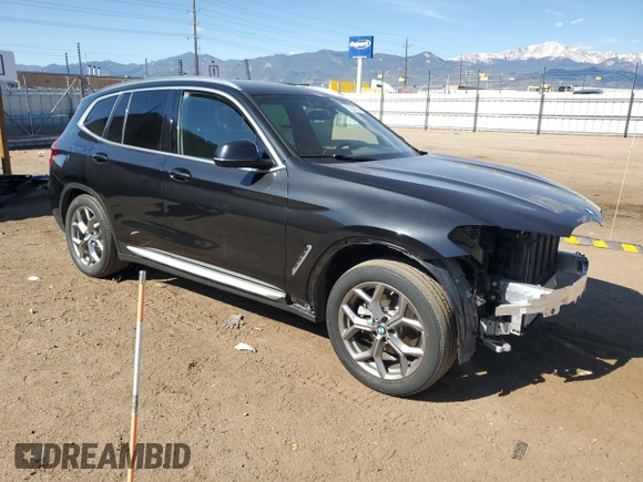 2020 BMW X3 xDrive30i z VIN 5UXTY5C03L9C51398, wystawiony jako Copart lot #53324705 z przebiegiem 17 280 mil mil oraz Szkody całkowita. Historia ofert i sprzedaży dostępna na DreamBid. Obrazek 4.