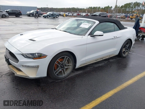 2020 Ford Mustang EcoBoost with VIN 1FATP8UH0L5137864, listed as a IAAI auction lot 41069174 with 86,556 mi miles and . Bid and sale history available at DreamBid. Image 2.