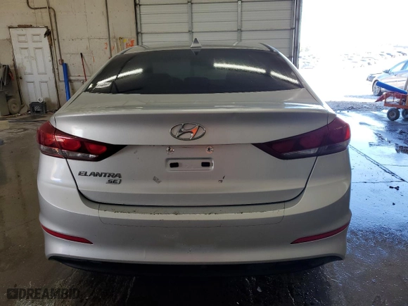 2017 Hyundai Elantra SE with VIN KMHD74LF0HU361295, listed as a Copart auction lot 49998625 with 96,829 mi miles and Clean Title. Bid and sale history available at carsss.com. Image 6.