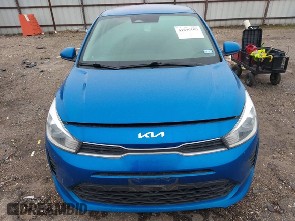2022 Kia Rio S with VIN 3KPA24AD0NE458613, listed as a IAAI auction lot 41646100 with 106,859 mi miles and . Bid and sale history available at carsss.com. Image 12.