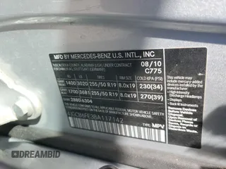 2011 Mercedes-Benz R 350 with VIN 4JGCB6FE3BA117142, listed as a Copart auction lot 78873054 with 140,559 mi miles and Clean Title. Bid and sale history available at DreamBid. Image 13.