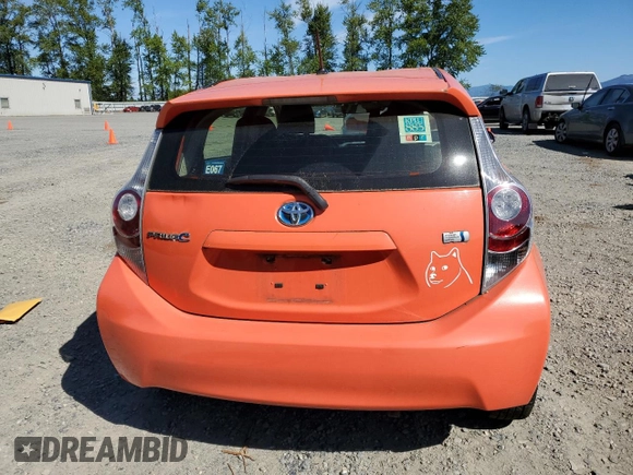 2012 Toyota Prius One with VIN JTDKDTB37C1022680, listed as a Copart auction lot 55251005 with 107,577 mi miles and Clean Title. Bid and sale history available at carsss.com. Image 6.