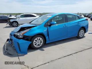 2022 Toyota Prius L Eco z VIN JTDKAMFUXN3184828, wystawiony jako Copart lot #50664285 z przebiegiem 33 073 mil mil oraz Szkoda całkowita • Salvage title. Historia ofert i sprzedaży dostępna na DreamBid. Obrazek 1.