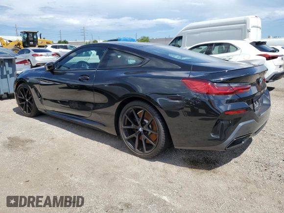 2023 BMW 8 Series 840i with VIN WBAAE2C03PCM08947, listed as a Copart auction lot 60351064 with 13,526 mi miles and Salvage Title. Bid and sale history available at carsss.com. Image 2.