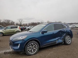 2020 Ford Escape Titanium Hybrid z VIN 1FMCU9DZXLUB95757, wystawiony jako Copart lot #47472845 z przebiegiem 39 622 mil mil oraz Szkoda całkowita • Salvage title. Historia ofert i sprzedaży dostępna na DreamBid. Obrazek 1.