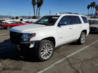 2019 Chevrolet Tahoe Premier with VIN 1GNSCCKJ9KR179152, listed as a Copart auction lot 80687714 with 26,201 mi miles and Salvage Title. Bid and sale history available at carsss.com. Image 1.