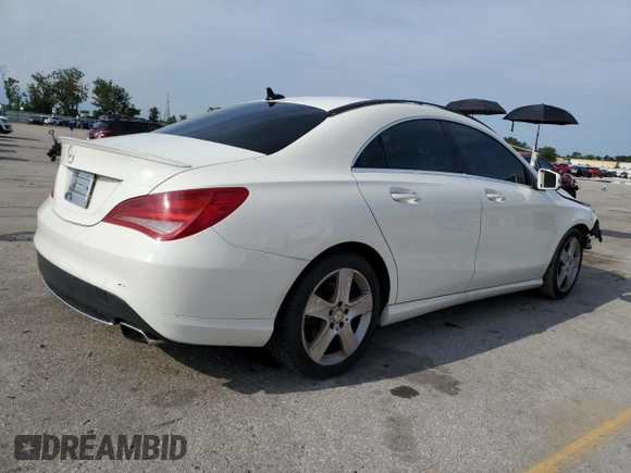 2015 Mercedes-Benz CLA 250 with VIN WDDSJ4EB7FN183180, listed as a Copart auction lot 60727853 with 98,583 mi miles and . Bid and sale history available at DreamBid. Image 3.