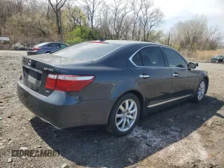2009 Lexus LS 460 with VIN JTHCL46F695002146, listed as a Copart auction lot 53454775 with Not Provided miles and Salvage Title. Bid and sale history available at DreamBid. Image 3.