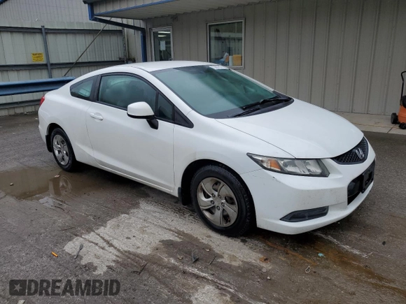 2013 Honda Civic Cpe LX with VIN 2HGFG3B53DH532958, listed as a Copart auction lot 73807914 with 111,216 mi miles and Salvage Title. Bid and sale history available at carsss.com. Image 4.