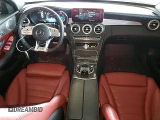 2020 Mercedes-Benz C 43 AMG with VIN 55SWF6EB6LU332227, listed as a Copart auction lot 46474325 with 93,148 mi miles and Salvage Title. Bid and sale history available at carsss.com. Image 8.