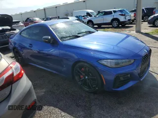 2023 BMW 4 Series M440i xDrive with VIN WBA13AR01PCL45497, listed as a Copart auction lot 74858704 with Not Provided miles and Non Repairable. Bid and sale history available at DreamBid. Image 4.