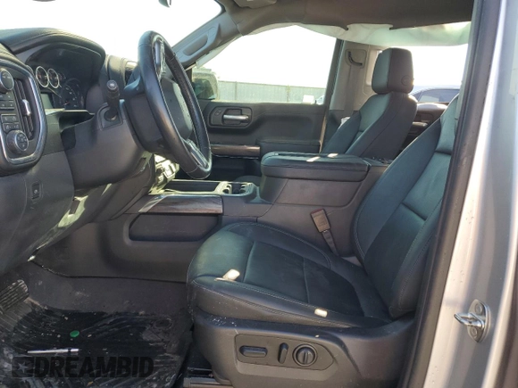 2021 Chevrolet Silverado 1500 LTZ with VIN 3GCUYGET4MG282294, listed as a Copart auction lot 80017084 with Not Provided miles and Salvage Title. Bid and sale history available at DreamBid. Image 7.