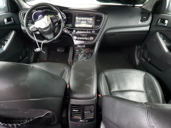 2014 Kia Optima EX with VIN KNAGN4AD4E5073906, listed as a Copart auction lot 72960004 with 123,453 mi miles and Salvage Title. Bid and sale history available at DreamBid. Image 8.