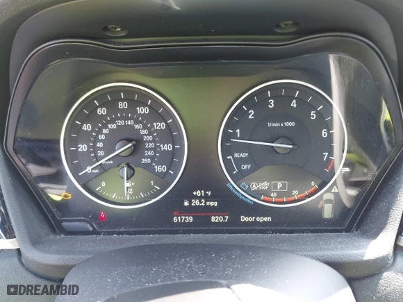 2016 BMW X1 xDrive28i with VIN WBXHT3C35GP886094, listed as a IAAI auction lot 42009639 with 61,739 mi miles. Bid and sale history available at carsss.com. Image 7.