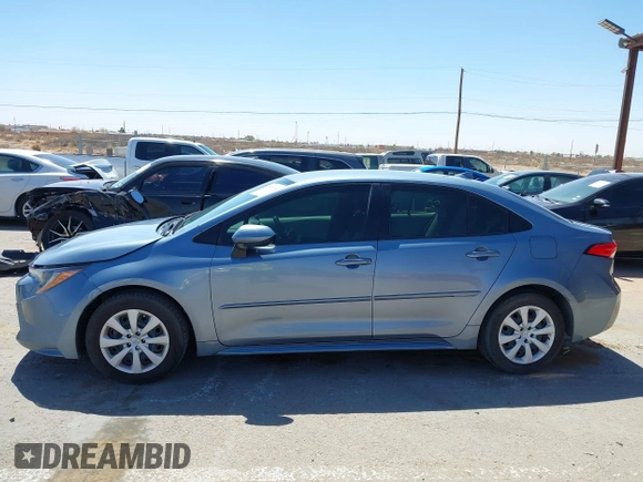 2022 Toyota Corolla LE with VIN JTDEPMAE8NJ227215, listed as a IAAI auction lot 41855168 with 24,563 mi miles and . Bid and sale history available at DreamBid. Image 14.