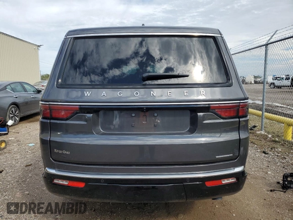 2024 Jeep Wagoneer Series II z VIN 1C4SJUBP3RS110968, wystawiony jako Copart lot #79137544 z przebiegiem 5 590 mil mil oraz Szkoda całkowita • Salvage title. Historia ofert i sprzedaży dostępna na DreamBid. Obrazek 6.