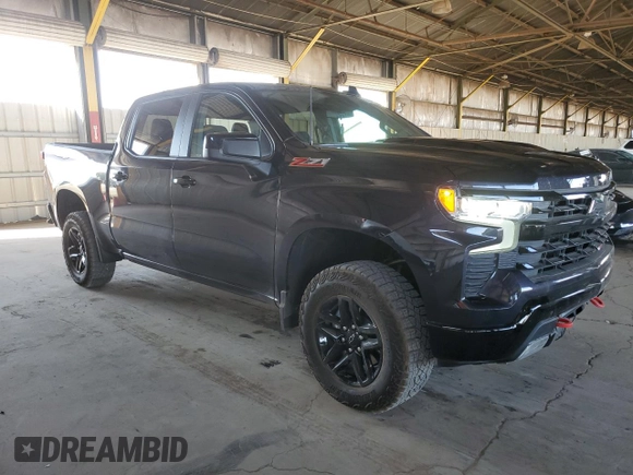 2023 Chevrolet Silverado 1500 LT Trail Boss with VIN 3GCUDFED6PG302032, listed as a Copart auction lot 43483165 with 5,865 mi miles and Salvage Title. Bid and sale history available at DreamBid. Image 4.