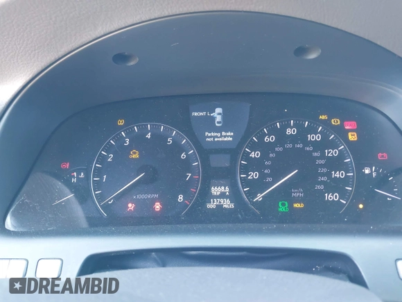 2011 Lexus LS 460 with VIN JTHCL5EF3B5009505, listed as a IAAI auction lot 41907674 with 137,936 mi miles and . Bid and sale history available at DreamBid. Image 7.