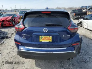 2019 Nissan Murano SL with VIN 5N1AZ2MS5KN165643, listed as a Copart auction lot 46440014 with 34,867 mi miles and Salvage Title. Bid and sale history available at DreamBid. Image 6.