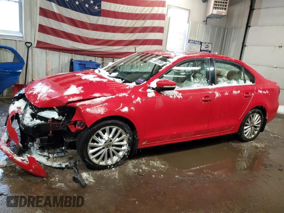 2012 Volkswagen Jetta SEL with VIN 3VWLP7AJ4CM407830, listed as a Copart auction lot 45081755 with 129,240 mi miles and Salvage title. Bid and sale history available at DreamBid. Image 1.