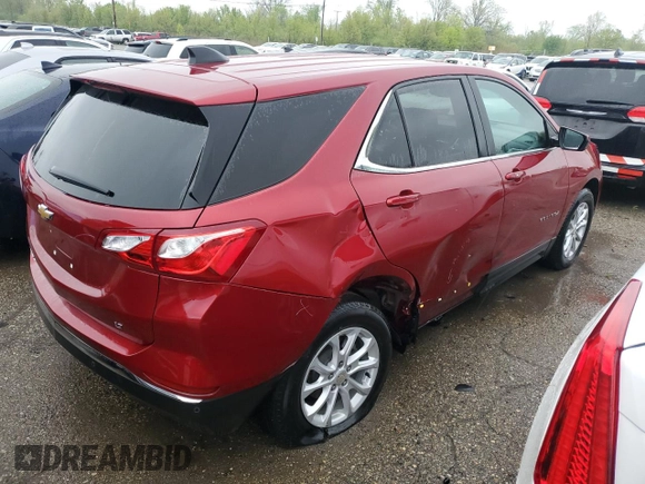 2021 Chevrolet Equinox LT with VIN 3GNAXKEVXML341566, listed as a Copart auction lot 55993335 with 25,266 mi miles and Clean Title. Bid and sale history available at DreamBid. Image 3.