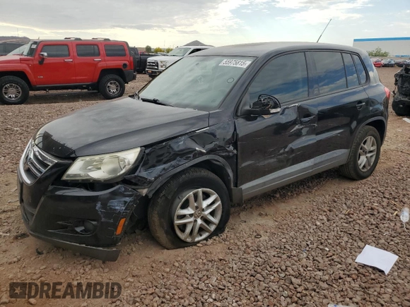 2011 Volkswagen Tiguan SEL with VIN WVGAV7AX9BW559813, listed as a Copart auction lot 55975815 with 160,795 mi miles and Salvage title. Bid and sale history available at DreamBid. Image 1.