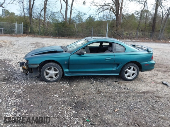 1996 Ford Mustang with VIN 1FALP4041TF145381, listed as a IAAI auction lot 41754114 with 185,072 mi miles. Bid and sale history available at carsss.com. Image 15.
