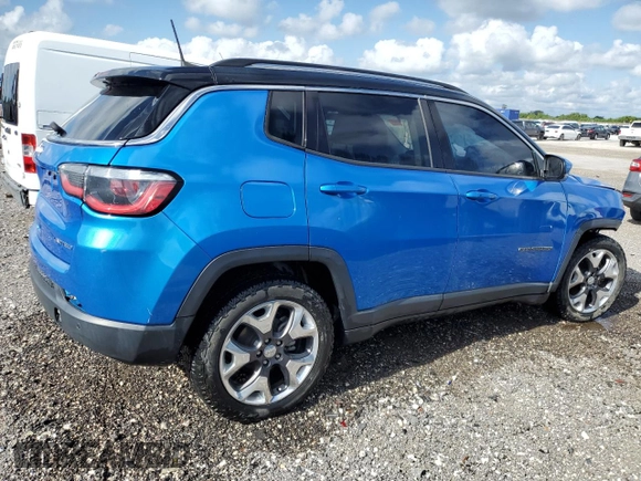 2018 Jeep Compass Limited with VIN 3C4NJCCB9JT405635, listed as a Copart auction lot 56170095 with 57,374 mi miles and Clean title. Bid and sale history available at DreamBid. Image 3.