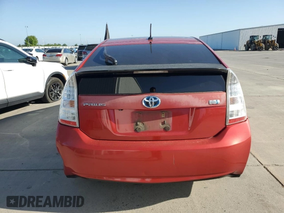 2010 Toyota Prius II with VIN JTDKN3DU1A5015667, listed as a Copart auction lot 53992775 with 233,043 mi miles and Salvage Title. Bid and sale history available at DreamBid. Image 6.