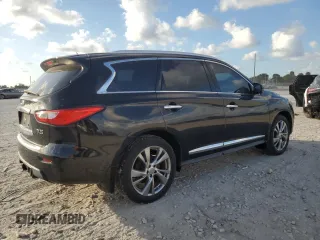 2013 Infiniti JX35 with VIN 5N1AL0MMXDC318989, listed as a Copart auction lot 77993874 with 51,097 mi miles and Non Repairable. Bid and sale history available at carsss.com. Image 3.