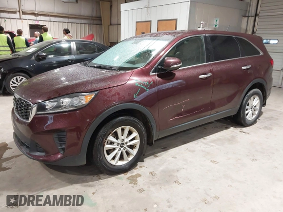 2019 Kia Sorento L with VIN 5XYPG4A34KG548624, listed as a IAAI auction lot 42020831 with 124,226 mi miles. Bid and sale history available at carsss.com. Image 17.