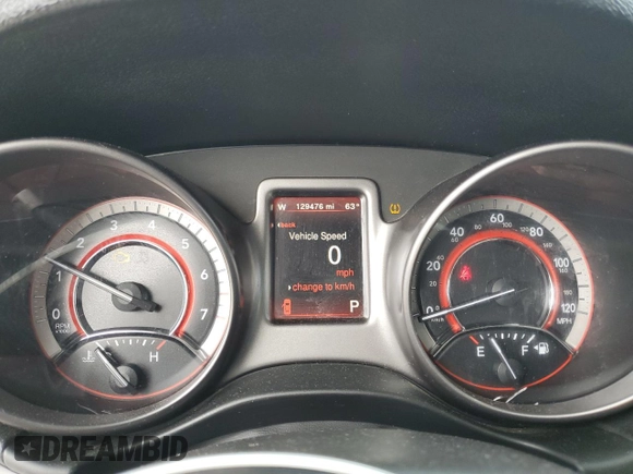 2017 Dodge Journey Crossroad Plus with VIN 3C4PDCGG4HT581492, listed as a Copart auction lot 56106085 with 129,476 mi miles and Salvage title. Bid and sale history available at DreamBid. Image 9.