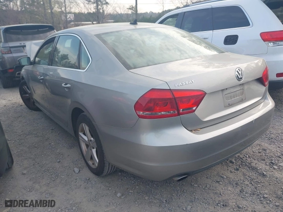 2012 Volkswagen Passat SE with VIN 1VWBH7A3XCC108676, listed as a IAAI auction lot 41897380 with 94,066 mi miles. Bid and sale history available at carsss.com. Image 3.