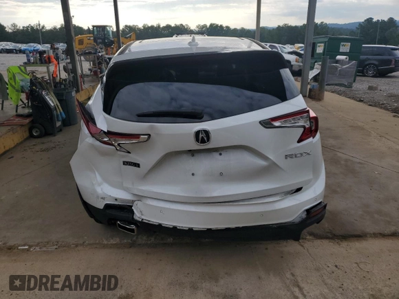 2022 Acura RDX Technology with VIN 5J8TC1H54NL007390, listed as a Copart auction lot 66625625 with 20,214 mi miles and Salvage title. Bid and sale history available at DreamBid. Image 6.