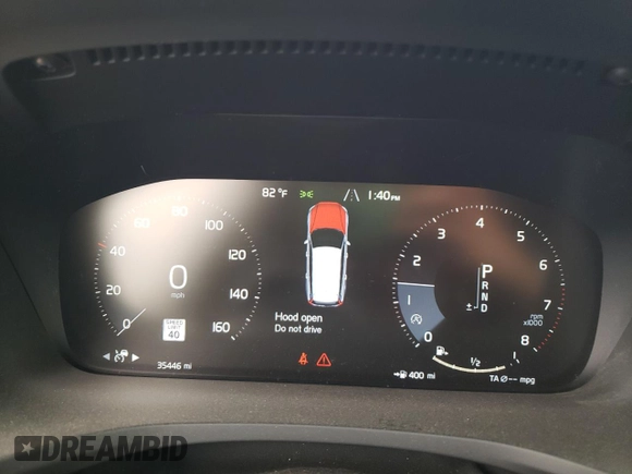 2020 Volvo V60 z VIN YV4102WK8L1036653, wystawiony jako Copart lot #61437033 z przebiegiem 35 446 mil mil oraz . Historia ofert i sprzedaży dostępna na DreamBid. Obrazek 9.