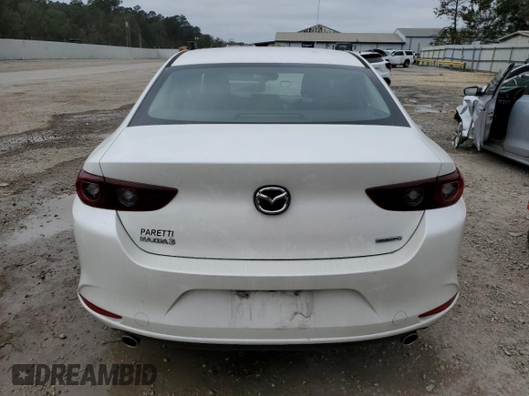 2023 Mazda 3 S Carbon Edition with VIN 3MZBPACM2PM370458, listed as a Copart auction lot 82400504 with 24,460 mi miles and Salvage title. Bid and sale history available at DreamBid. Image 6.